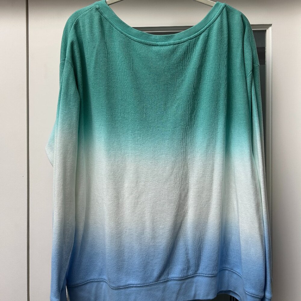 Splendid horizontal soft stripes sweatshirt
